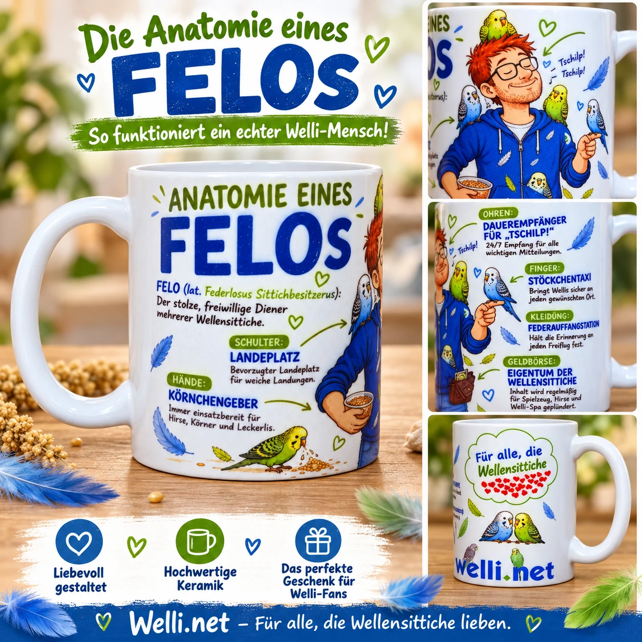 Die Felo-Anatomie Tasse